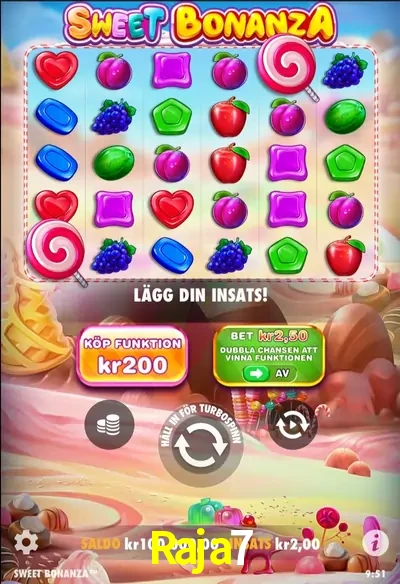 Raja7 — Sweet Bonanza slot | Play on Android APK & iPhone for real money | Pragmatic Play